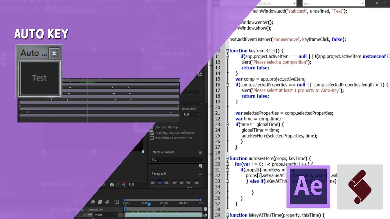 ExtendScript Tutorial: Auto Key