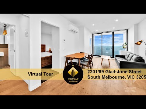 ［Austrump Hosting Virtual Tour]  2201/89 Gladstone Street South Melbourne, VIC 3205 For Lease