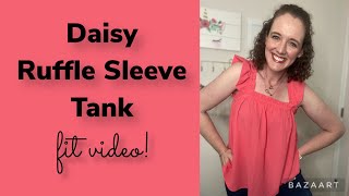 LuLaRoe Daisy Ruffle Sleeve Tank Fit Video
