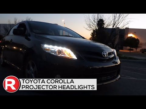 Spec-D Projector Headlights Toyota Corolla [with LED Strip] (2011-2012-2013) DIY Install How To