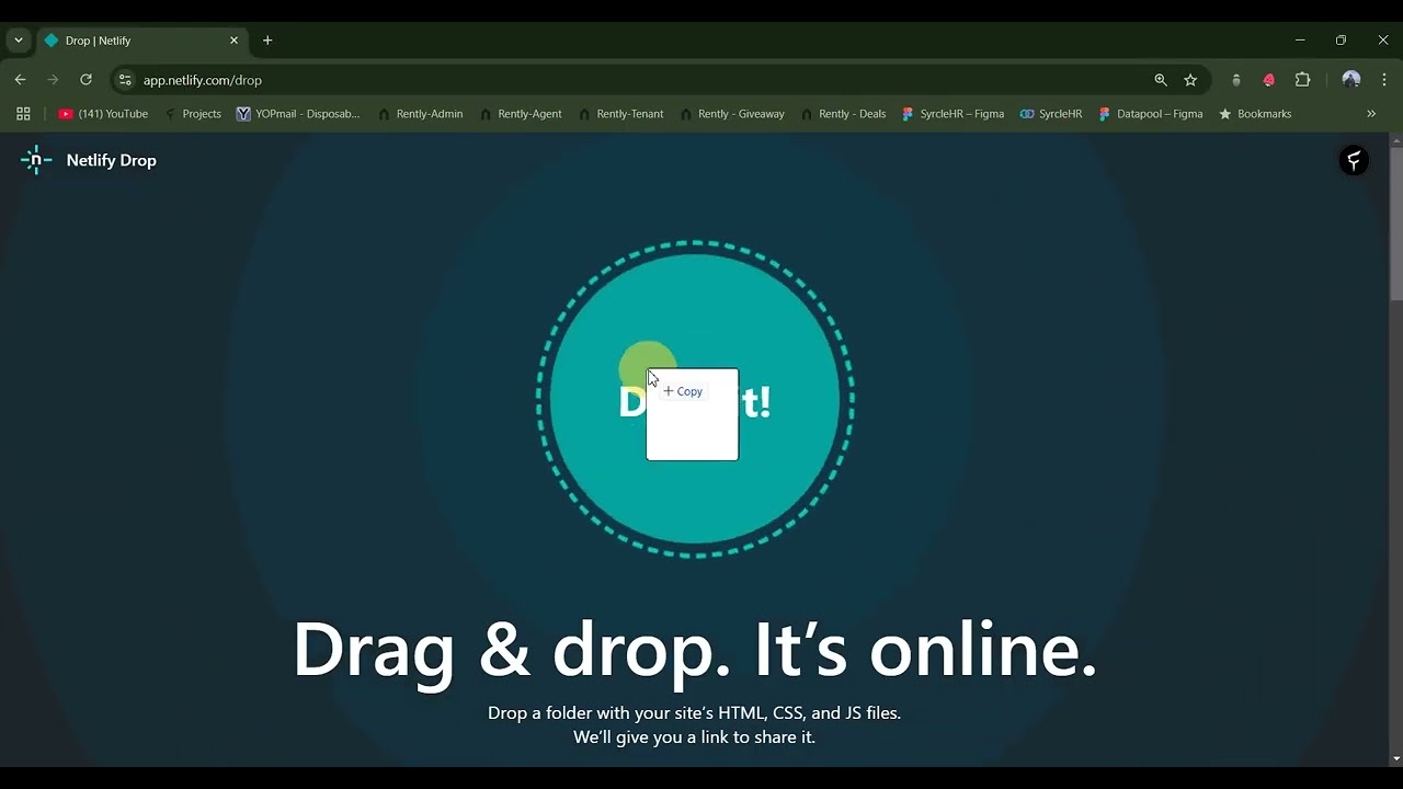 How to host Html with Bootstrap/vanilla css/tailwind css project on Netlify.