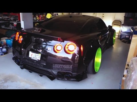 Liberty Walk GT-R R35 ARMYTRIX Exhaust | Platinum Forged Wheels - Revs
