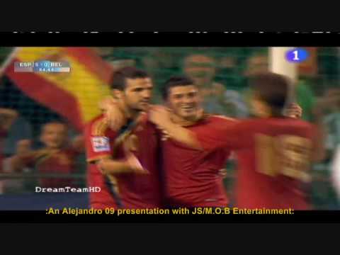 ☆☆ SPAIN 5-0 Belgium *World Cup 2010 Qualifying* ☆☆ 050909 (HQ HIGHLIGHTS) Fan-Made