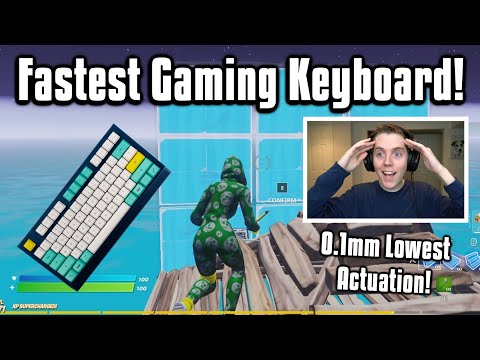 So I Tried The New FASTEST Keyboard In Fortnite... Better Than Apex Pro?