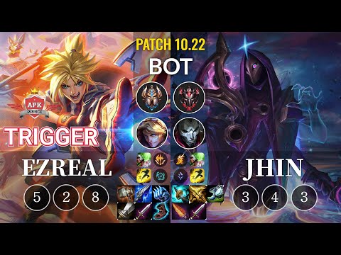 APK Trigger Ezreal vs Jhin Bot - KR Patch 10.22
