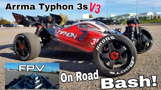 Arrma Typhon 3s - On Road High Speed FPV Bashing