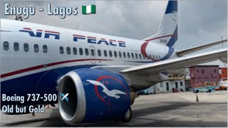 Flying Air Peace (Economy) | Enugu - Lagos | Boeing 737-500 | Punctual? Safe? | Honest TRIP REPORT |