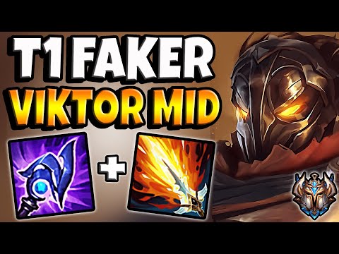 T1 Faker Viktor vs Ahri MID [ Quadrakill ] Patch 12.5 Korea Challenger ✅