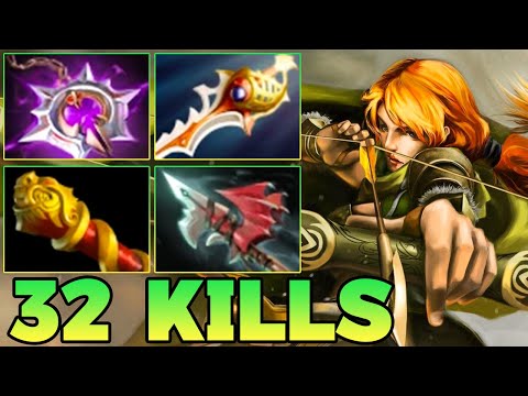 32 Kills Windranger Comeback Dota 2 !! Windranger Dota 2 Carry Safelane 7.40 Meta Pro Gameplay Build