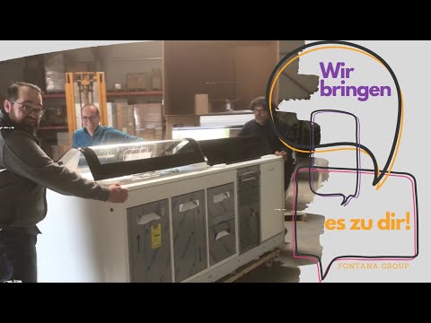 Du benötigst eine Theke oder Eisvitrine? Kein Problem! Wir bringen es zu dir - ruck zuck fertig!