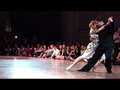  Carlos Espinoza  and  Noelia Hurtado Pitruzzella  are  dancing  at  Brussels Tango Festival  in  2016