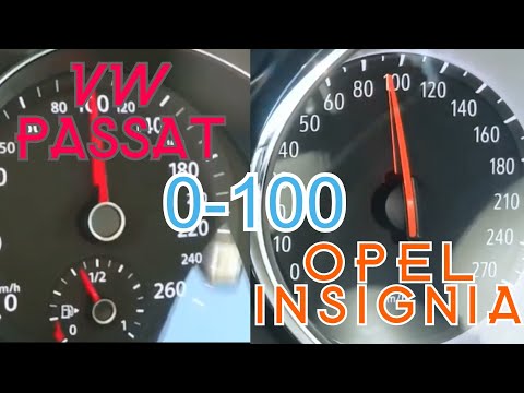 2018 Vw Passat 1.6 TDI 120 HP VS Opel Insignia 1.6 CDTI 136 HP 0-100 Race