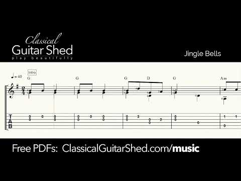 Free Guitar PDF w/TABs: Jingle Bells (for Christmas fun!)