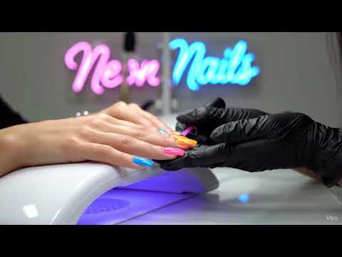 Get Gel Manicure, or Regular Manicure and Pedicure + Essential Oil Neon Nails - Up to 46% Off - Second Medium