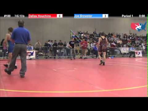 FILAJRFS: 74 KG / 163 lbs: Dallas Houchins (Viking) vs. Joe Brewster (SDSU)