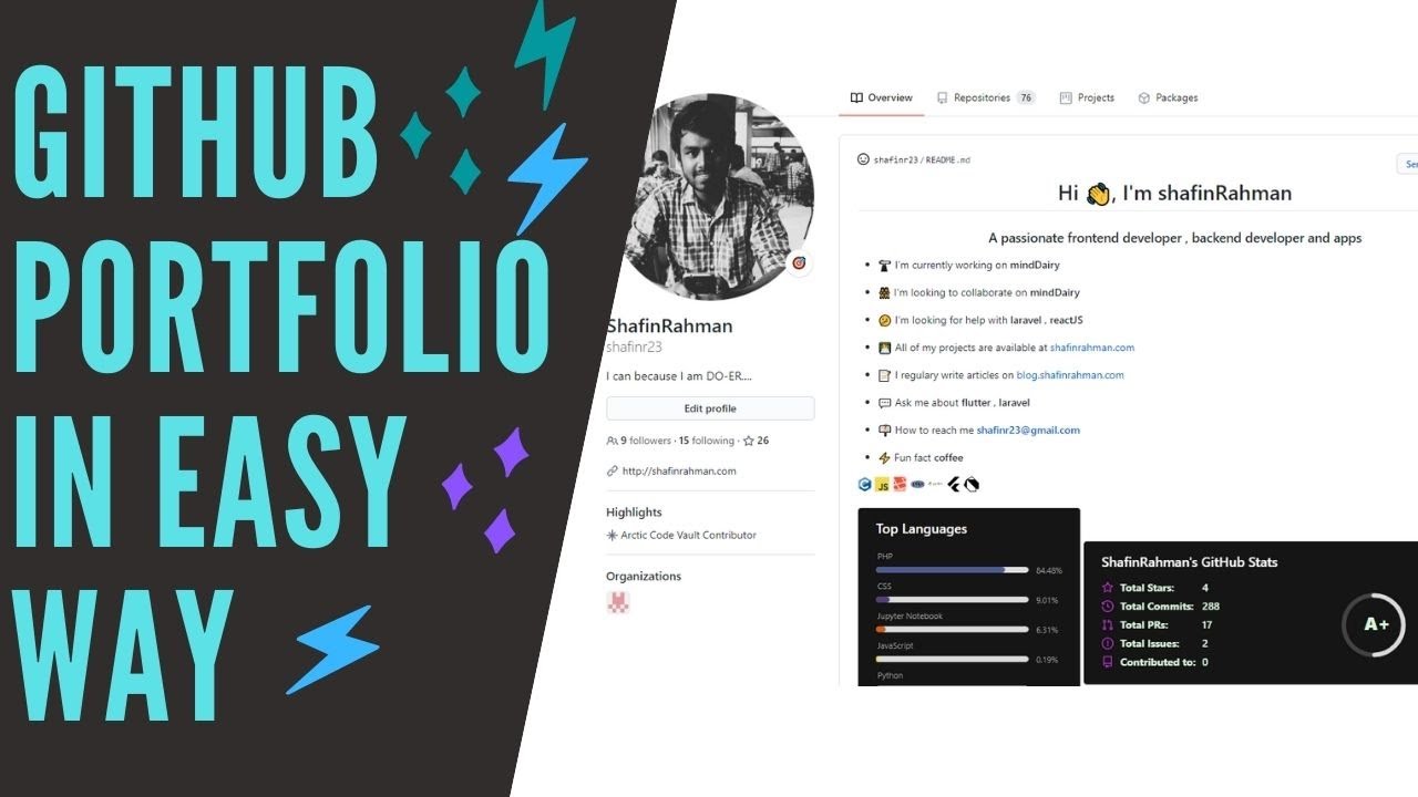 Create GitHub Portfolio in easy way | New Feature