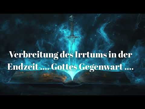 VERBREITUNG DES IRRTUMS IN DER ENDZEIT .... GOTTES GEGENWART ....