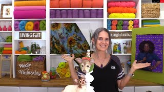 FELTING Show-n-Tell Tuesday! Felted Dogs, Nuno Felt Shawl, Felt Portrait of Oprah