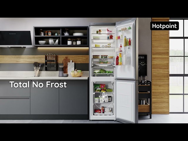 Hotpoint 367 Litre 70/30 Freestanding Fridge Freezer - Saturn Steel
