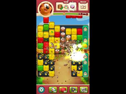 Toon Blast Level 7808 - NO BOOSTERS 🐻🐺🐱 | SKILLGAMING ✔️