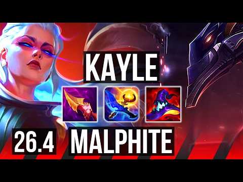 KAYLE vs MALPHITE (TOP) | Good KDA: 11/2/6 | EUW Diamond | 26.4