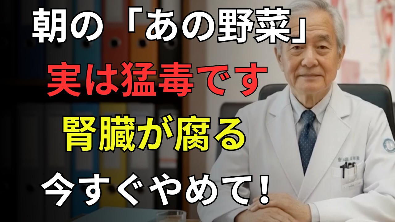 高齢者の腎臓を壊す危険な食べ方！医師が警告する4つの食品と腎臓を守る5つの野菜｜医者メモ