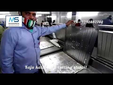 Kaju katli barfi cutting cutter with belan & stand