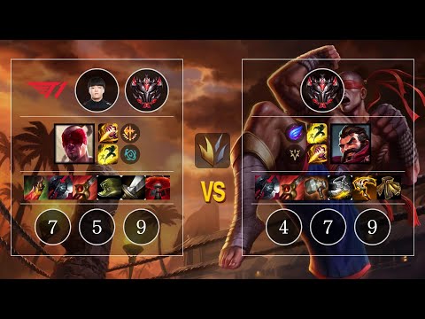 T1 Ellim Lee Sin vs Graves Jungle - KR Patch 10.12