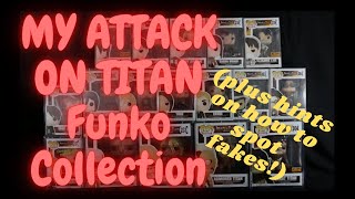 My Attack On Titan Funko Pop Collection plus hints on how to spot fakes!