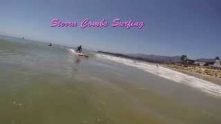 preview picture of video 'Sierra Combs Surfing  -  Carpinteria CA.'