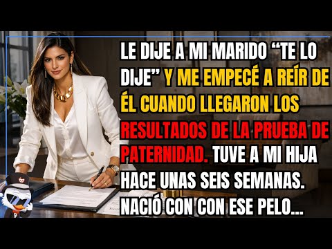 I told my husband, "I told you so," and started laughing at him when the test results came back...