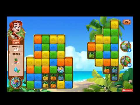 Lost Island Blast Adventure Level 1407 NO BOOSTERS - A S GAMING ✔
