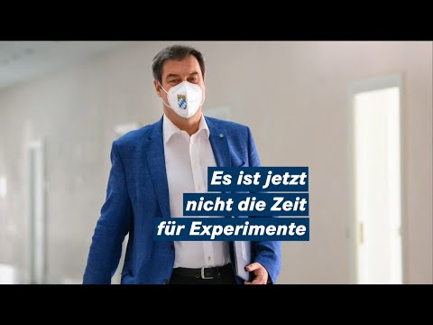 Ministerpräsident Dr. Markus Söder nach der Kabinettssitzung vom 07. April 2021 - Bayern