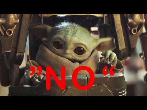 Grogu stops a Mandalorian fight (Paz Vizsla vs Axe Woves) scene |  the Mandalorian