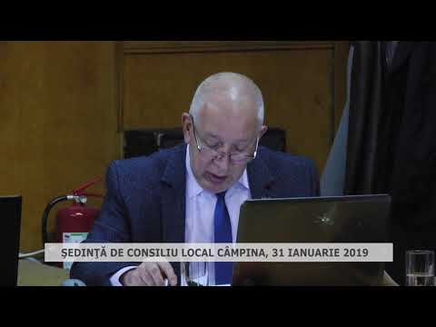 Şedinţă Consiliu Local Câmpina 31 01 2019