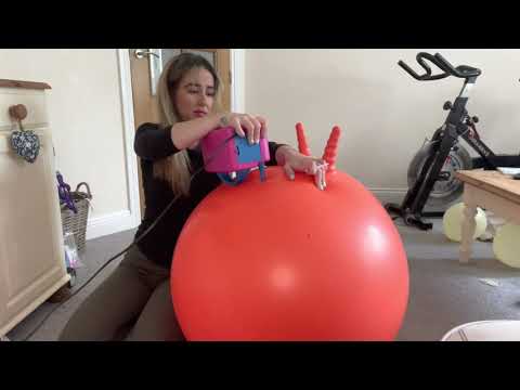 Blowing up my orange space hopper