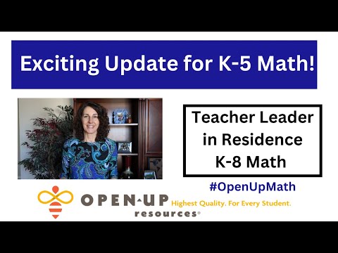 Exciting Announcement For Open Up Resources K-5 Math! | TLiR Vlog