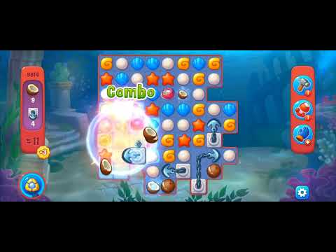 Fishdom Hard Level 9814 (with Double Lightning Boosters) @choraelmin