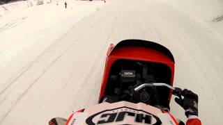 preview picture of video 'Vintage Snowmobile Race In Pittsburg N.H. 2013 Pure Stock Final View From Bryan Parker #3c'