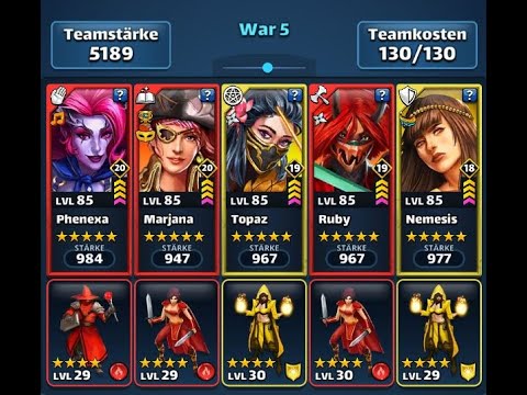 Empires and Puzzles German  - Wie baue ich Teams ? Praxistest - Teil 2