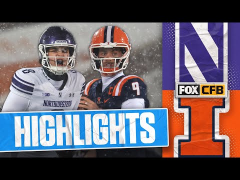 Northwestern Wildcats vs. Illinois Fighting Illini Highlights | FOX College Football
