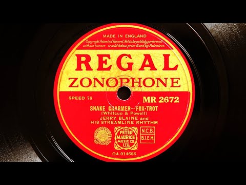Jerry Blaine and His Streamline Rhythm - Snake Charmer (1937)