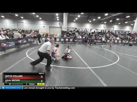 122 Lbs Cons. Round 2 - Sofiya Pollard, IA Vs Ileah Brown, TX Fa69