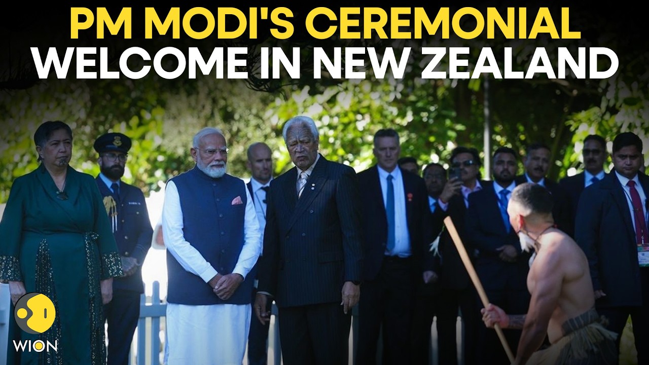 PM Modi LIVE: PM Modi Receives a Māori Ceremonial Welcome in New Zealand | WION Live