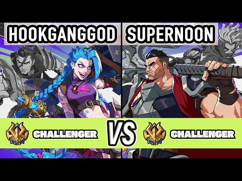2XKO ▰ Hookganggod (Jinx / Yasuo) vs Supernoon (Darius / Ekko) ▰ High Level Gameplay