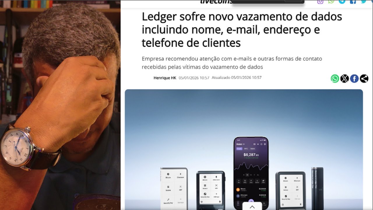 ALERTA MÁXIMO 🚨 Ledger sofre NOVO vazamento e dados pessoais de clientes são expostos