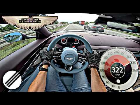 Aston Martin DB12 Top Speed Drive on German Autobahn