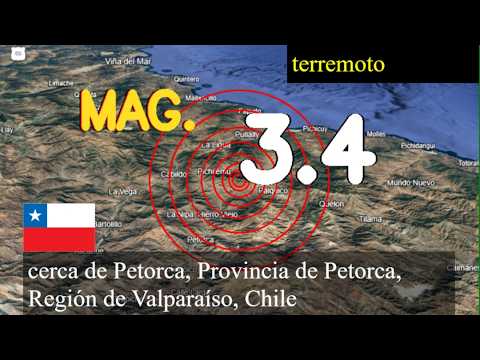 😱🚨  Terremoto cerca de Petorca, Provincia de Petorca, Región de Valparaíso, Chile actualizaciones en
