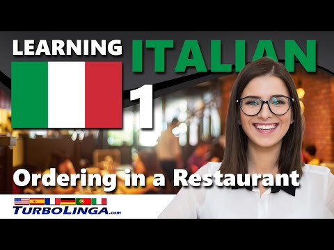 Pedindo em um restaurante em italiano / Aprendendo ITALIANO