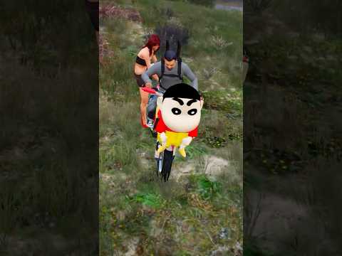 GTA 5 : King Kohli & Shinchan ' Saved a Girl 😱 #shorts #ytshort #youtubeshorts